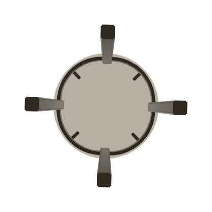 21" Round Marine Grade Polymer Deluxe End Table - LOOMLAN - Telescope - Outdoor Side Tables