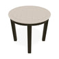 21" Round Marine Grade Polymer Deluxe End Table - LOOMLAN - Telescope - Outdoor Side Tables