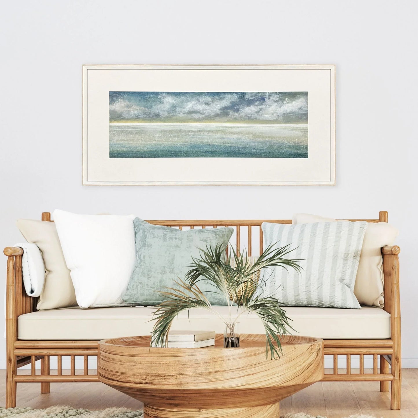 Marine Mist Wood Framed Wall Art