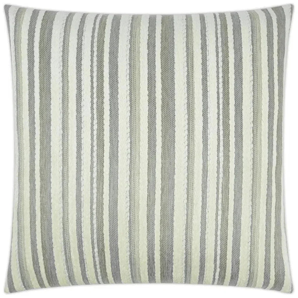 Marisol Taupe Stripes Taupe Large Throw Pillow Insert - LOOMLAN - D.V. Kap - Throw Pillows