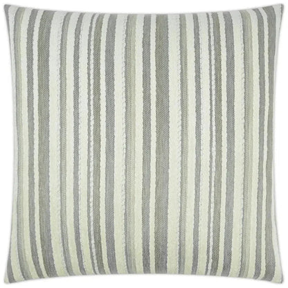 Marisol Taupe Stripes Taupe Large Throw Pillow Insert - LOOMLAN - D.V. Kap - Throw Pillows