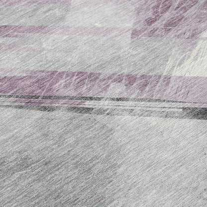 Marisse Purple Washable Indoor - Outdoor Rug - LOOMLAN - LOOMLAN Rugs - Outdoor Rugs