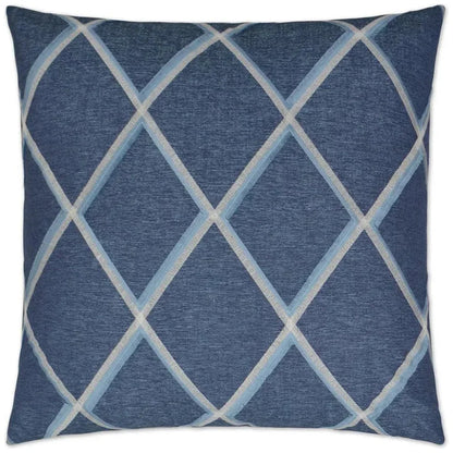 Markham Denim Blue Throw Pillow With Insert - LOOMLAN - Throw Pillows