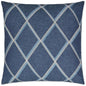 Markham Denim Blue Throw Pillow With Insert - LOOMLAN - Throw Pillows