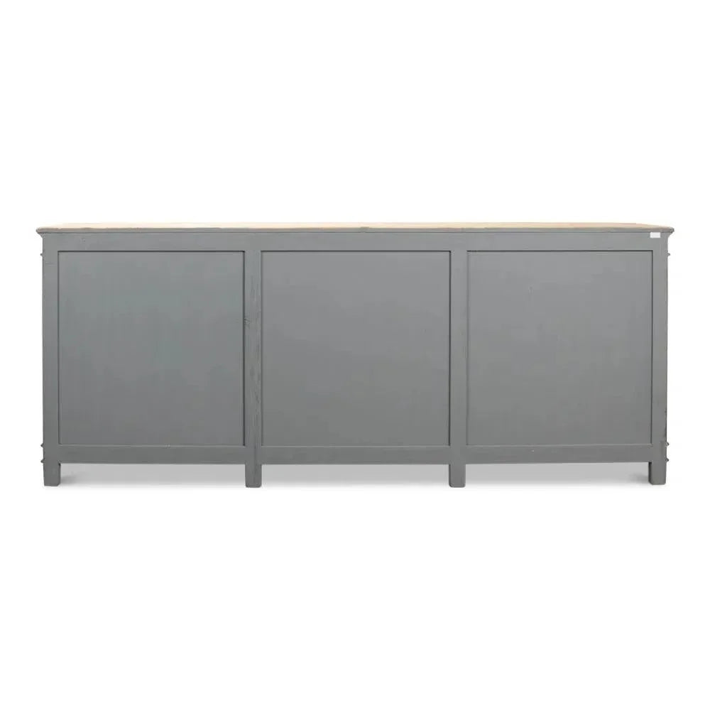 Marksman Extra Wide Sideboard Antique Ebony - LOOMLAN - Sarreid - Sideboards