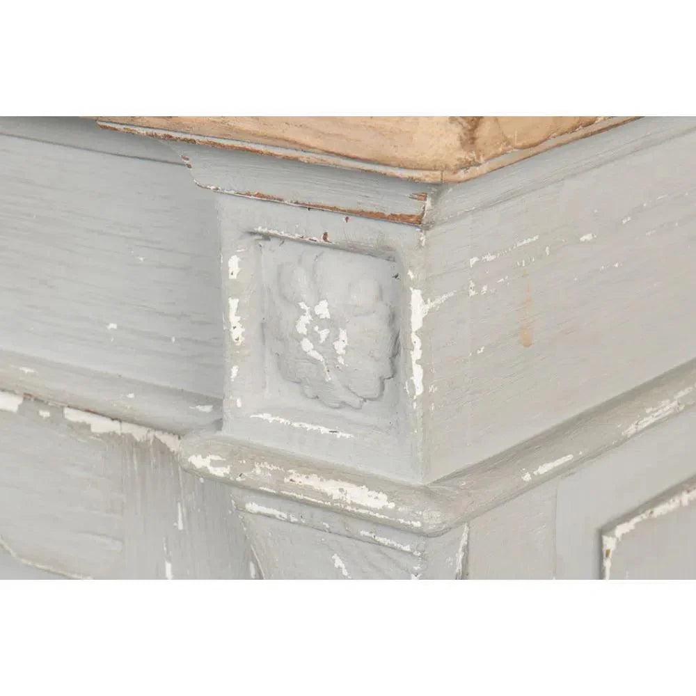 Marksman Sideboard Antique Muted Grey - LOOMLAN - Sarreid - Sideboards