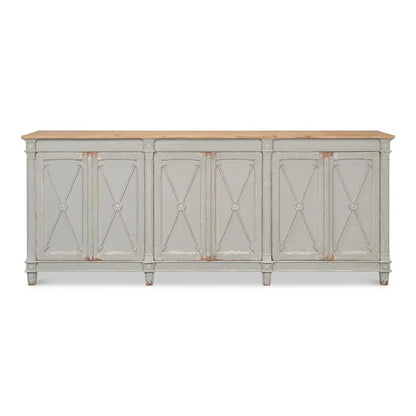Marksman Sideboard Antique Muted Grey - LOOMLAN - Sarreid - Sideboards