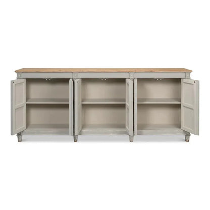 Marksman Sideboard Antique Muted Grey - LOOMLAN - Sarreid - Sideboards