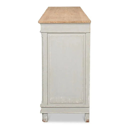 Marksman Sideboard Antique Muted Grey - LOOMLAN - Sarreid - Sideboards