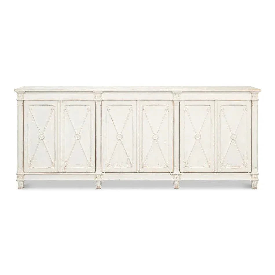 Marksman Sideboard Whitewash - LOOMLAN - Sarreid - Sideboards