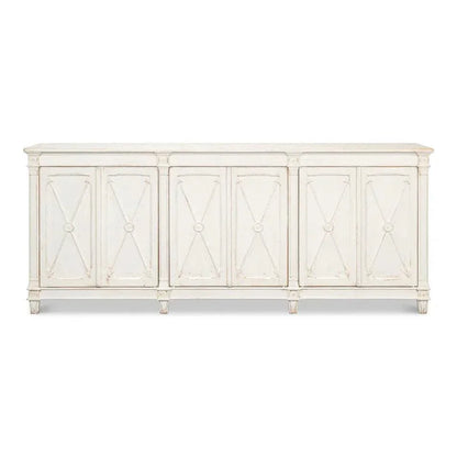 Marksman Sideboard Whitewash - LOOMLAN - Sarreid - Sideboards