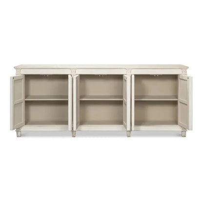 Marksman Sideboard Whitewash - LOOMLAN - Sarreid - Sideboards