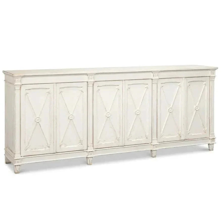Marksman Sideboard Whitewash - LOOMLAN - Sarreid - Sideboards