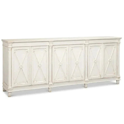 Marksman Sideboard Whitewash - LOOMLAN - Sarreid - Sideboards