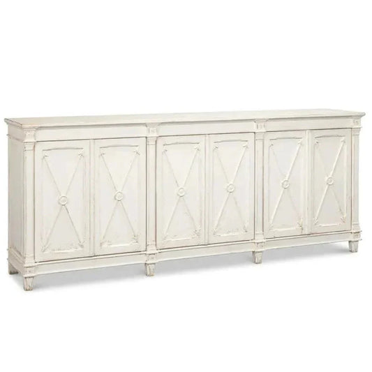Marksman Sideboard Whitewash - LOOMLAN - Sarreid - Sideboards