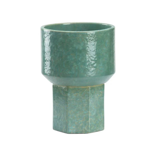 Markus Hexagonal Shaped Ceramic Vase - LOOMLAN - Wildwood - Vases & Jars