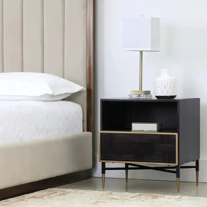 Markwood Compact Designed Wooden Nightstand - LOOMLAN - SUNPAN - Nightstands