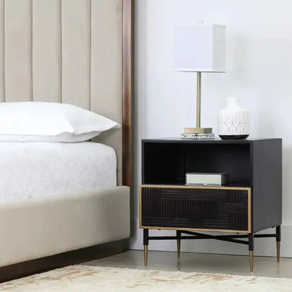 Markwood Compact Designed Wooden Nightstand - LOOMLAN - SUNPAN - Nightstands