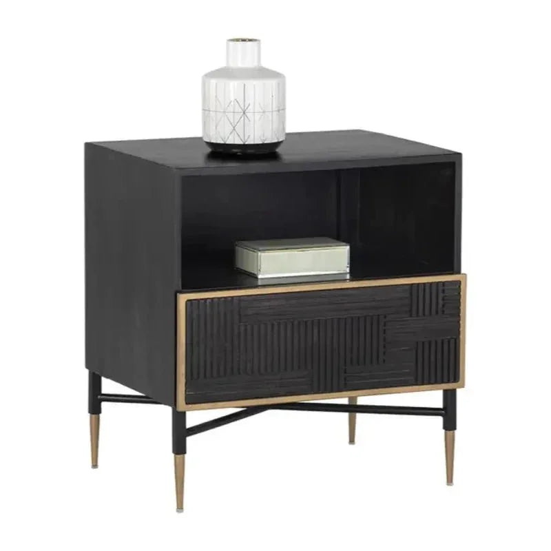 Markwood Compact Designed Wooden Nightstand - LOOMLAN - SUNPAN - Nightstands