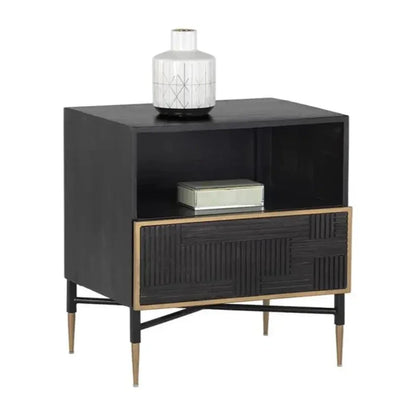 Markwood Compact Designed Wooden Nightstand - LOOMLAN - SUNPAN - Nightstands