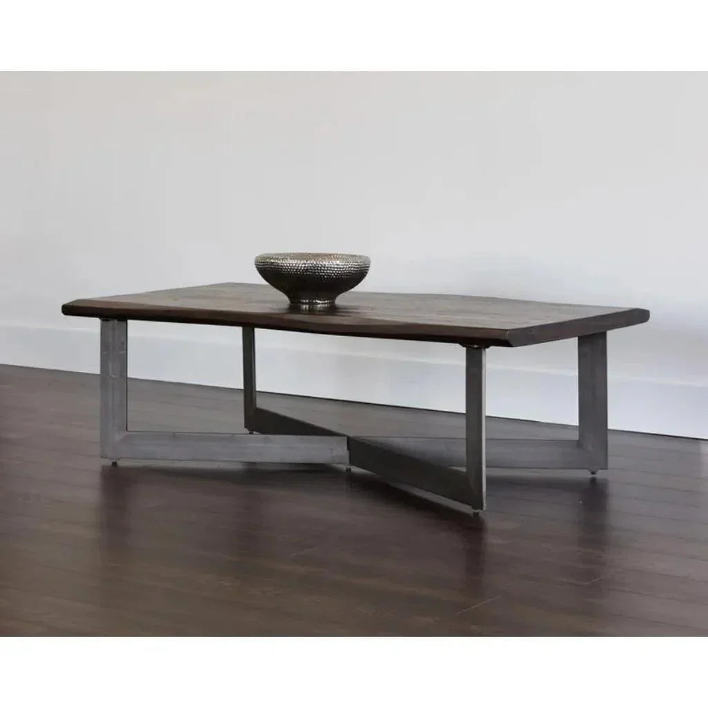 Marley Iron Based Wooden Coffee Table - LOOMLAN - SUNPAN - Coffee Tables
