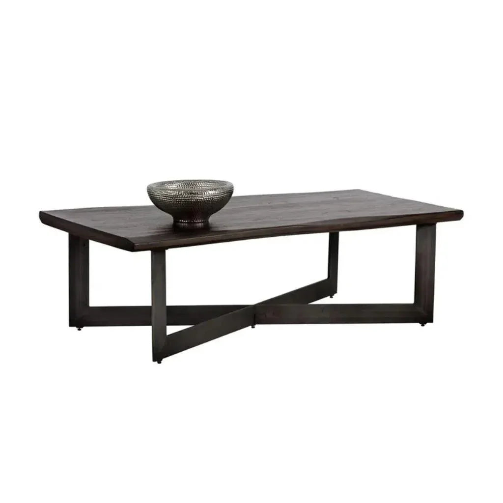 Marley Iron Based Wooden Coffee Table - LOOMLAN - SUNPAN - Coffee Tables