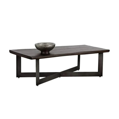 Marley Iron Based Wooden Coffee Table - LOOMLAN - SUNPAN - Coffee Tables