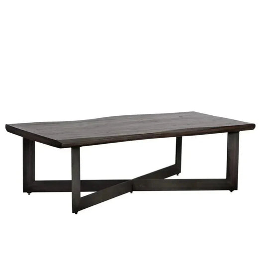 Marley Iron Based Wooden Coffee Table - LOOMLAN - SUNPAN - Coffee Tables