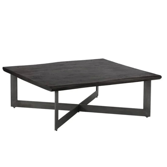 Marley Iron Based Wooden Coffee Table - LOOMLAN - SUNPAN - Coffee Tables