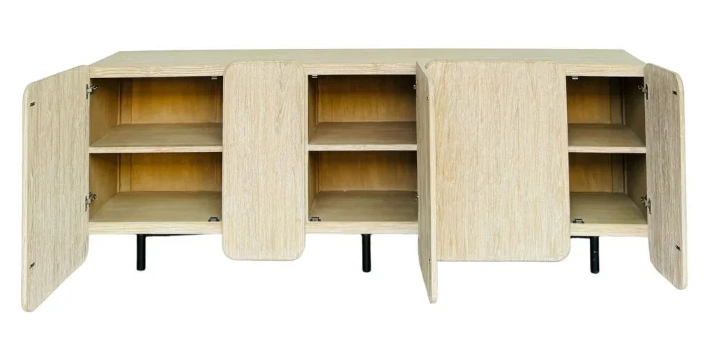 Marloe Bleached Teak Sideboard - LOOMLAN - Artesia - Sideboards