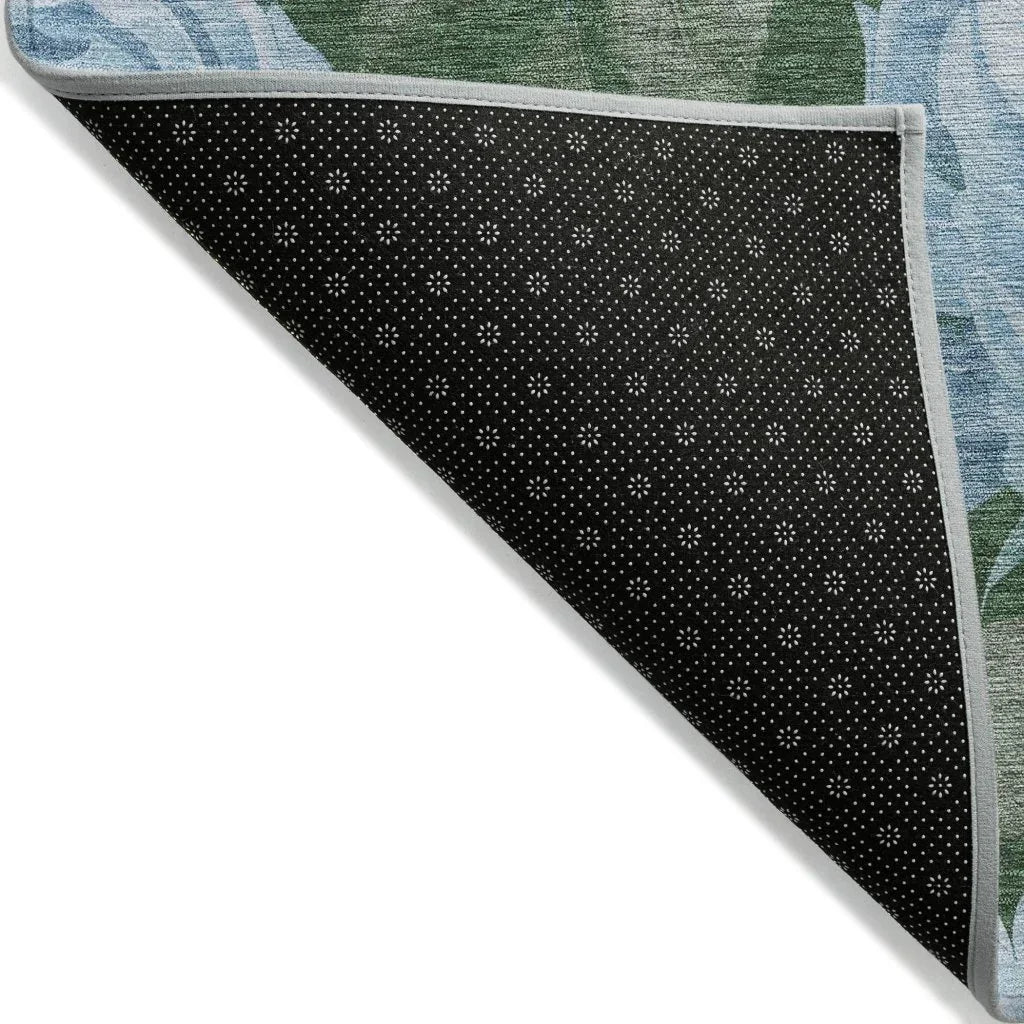 Maroque Blue Washable Indoor - Outdoor Rug - LOOMLAN - LOOMLAN Rugs - Outdoor Rugs