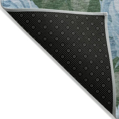 Maroque Blue Washable Indoor - Outdoor Rug - LOOMLAN - LOOMLAN Rugs - Outdoor Rugs