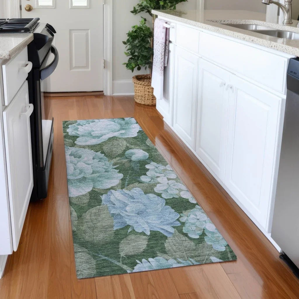 Maroque Blue Washable Indoor - Outdoor Rug - LOOMLAN - LOOMLAN Rugs - Outdoor Rugs