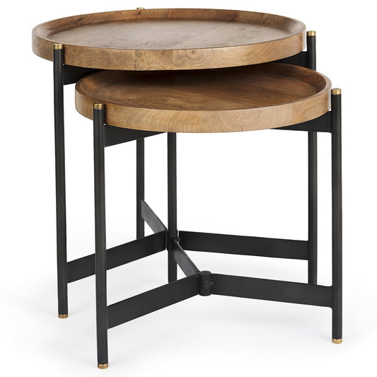 Marquisa Wood Top Nesting Table (Set of 2)