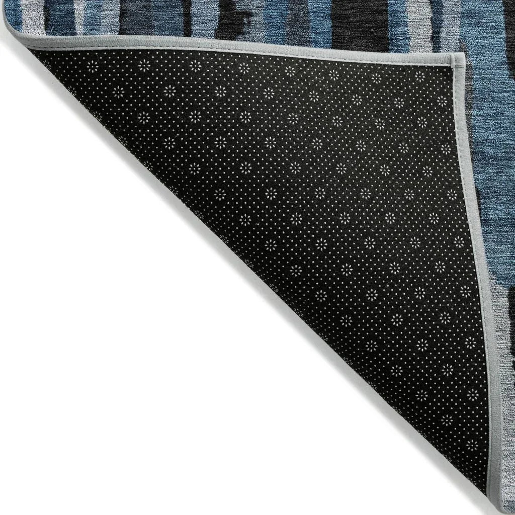 Marrah Blue Washable Indoor-Outdoor Rug-Outdoor Rugs-LOOMLAN Rugs-LOOMLAN