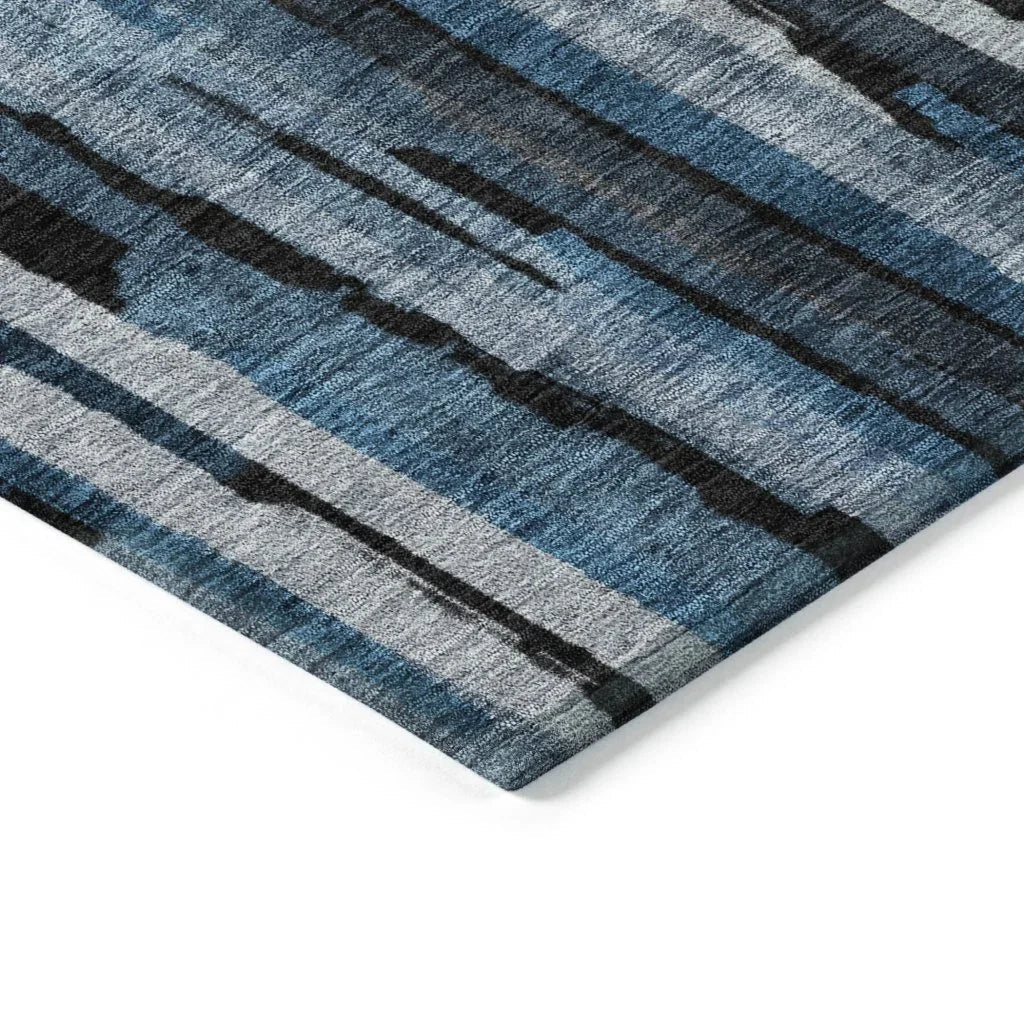 Marrah Blue Washable Indoor-Outdoor Rug-Outdoor Rugs-LOOMLAN Rugs-LOOMLAN