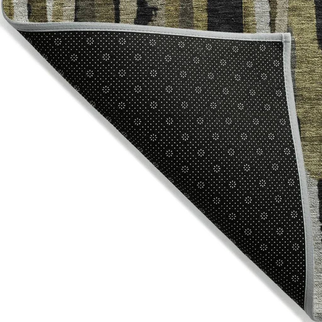 Marrah Brown Washable Indoor-Outdoor Rug-Outdoor Rugs-LOOMLAN Rugs-LOOMLAN