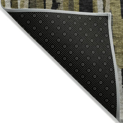 Marrah Brown Washable Indoor-Outdoor Rug-Outdoor Rugs-LOOMLAN Rugs-LOOMLAN