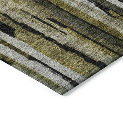 Marrah Brown Washable Indoor-Outdoor Rug-Outdoor Rugs-LOOMLAN Rugs-LOOMLAN