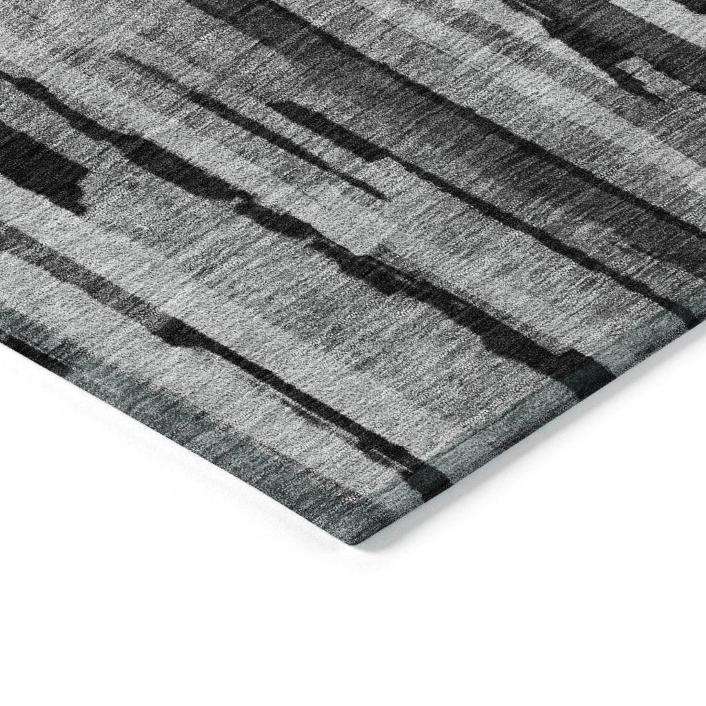 Marrah Gray Washable Indoor-Outdoor Rug-Outdoor Rugs-LOOMLAN Rugs-LOOMLAN
