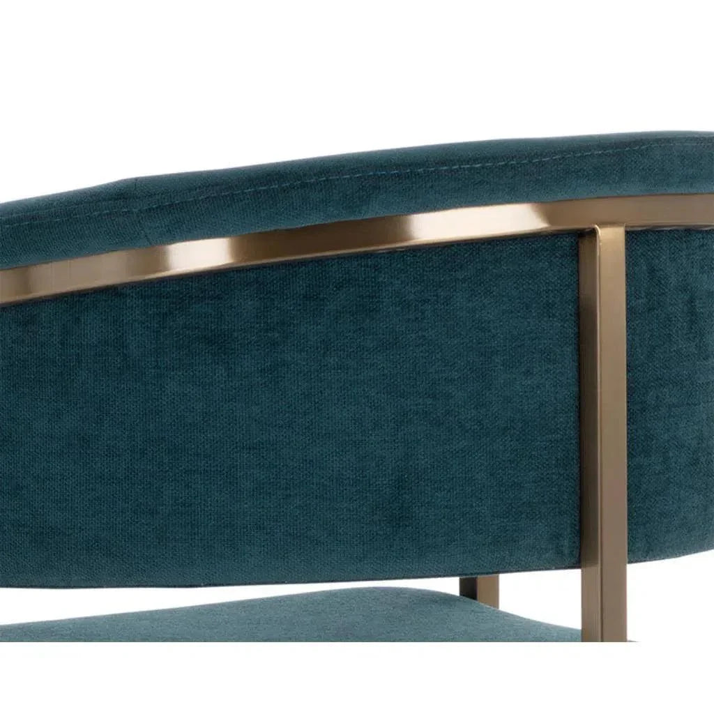 Marris Leather or Velvet Counter Stool - LOOMLAN - SUNPAN - Counter Stools