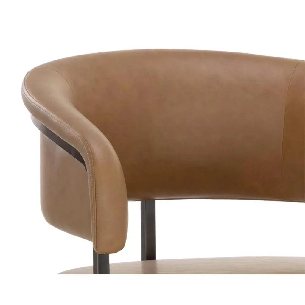 Marris Leather or Velvet Counter Stool - LOOMLAN - SUNPAN - Counter Stools