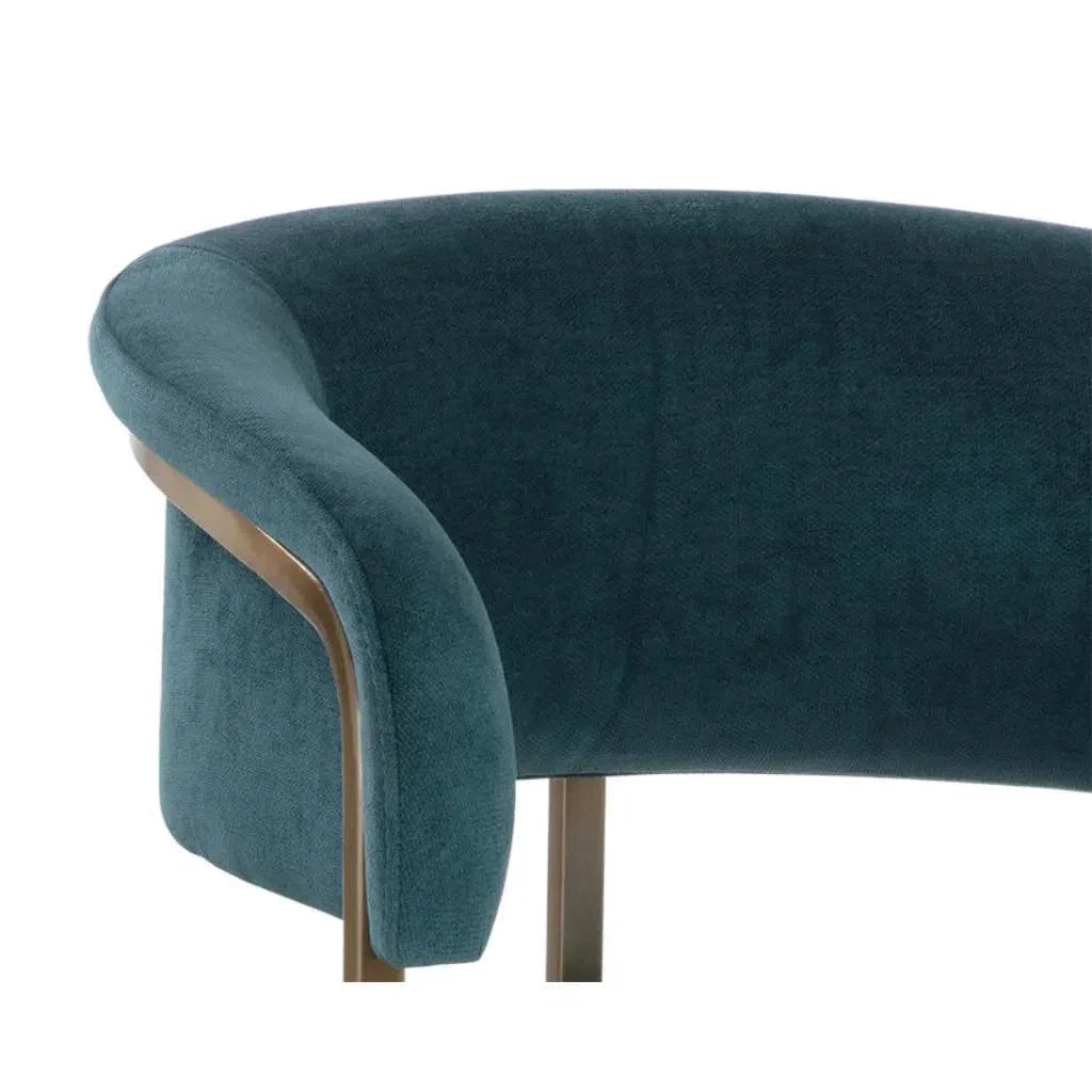 Marris Leather or Velvet Counter Stool - LOOMLAN - SUNPAN - Counter Stools