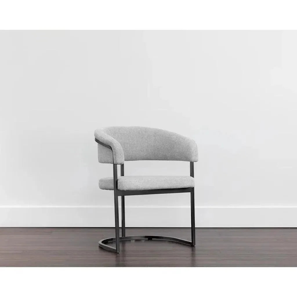 Marris Velvet Dining Armchair - LOOMLAN - SUNPAN - Dining Chairs
