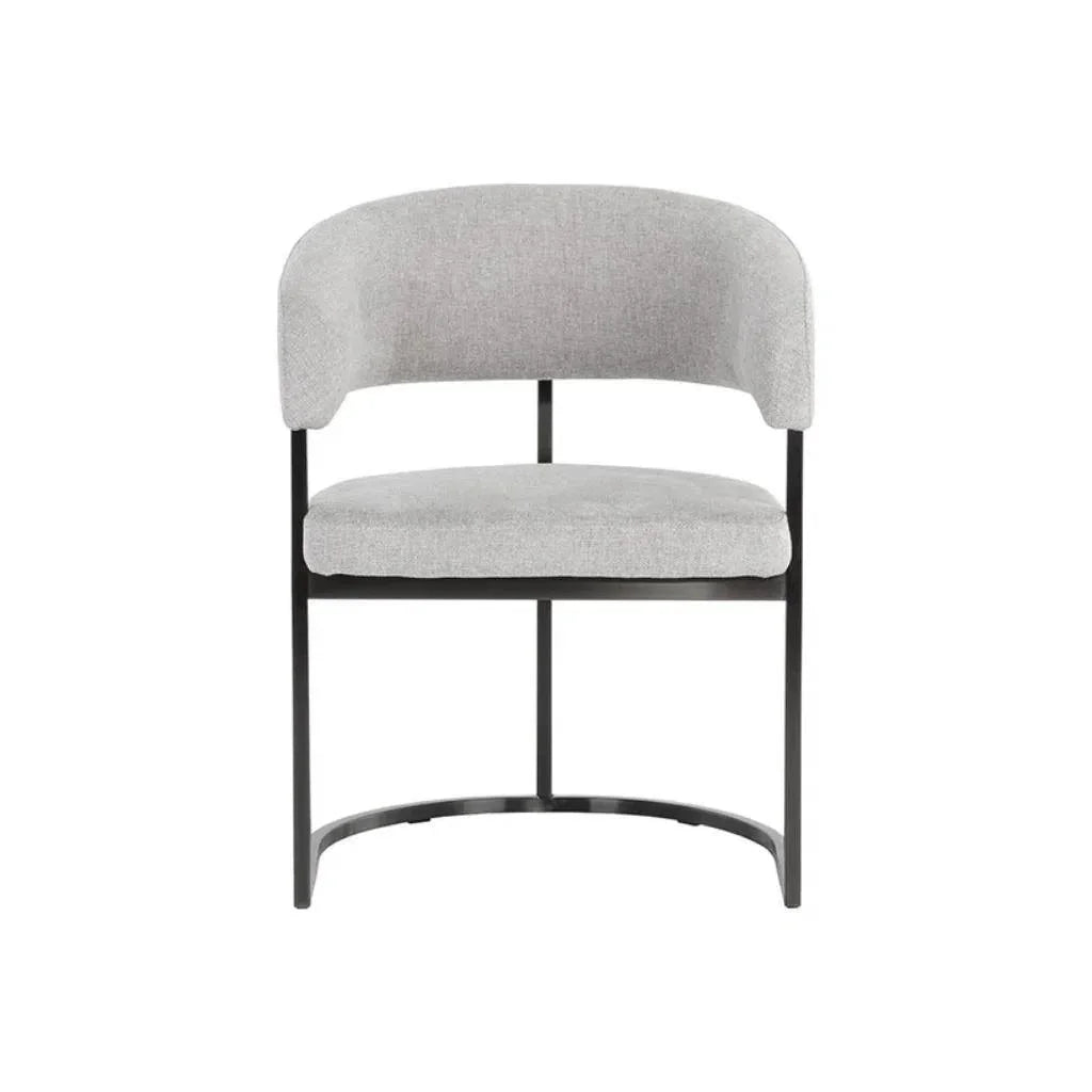 Marris Velvet Dining Armchair - LOOMLAN - SUNPAN - Dining Chairs