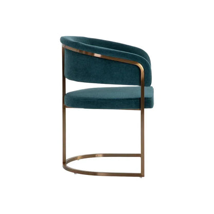 Marris Velvet Dining Armchair - LOOMLAN - SUNPAN - Dining Chairs