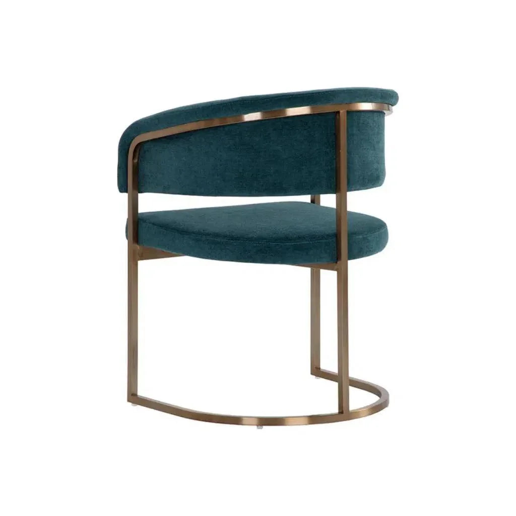 Marris Velvet Dining Armchair - LOOMLAN - SUNPAN - Dining Chairs