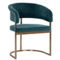 Marris Velvet Dining Armchair - LOOMLAN - SUNPAN - Dining Chairs