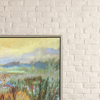 Marsh in May Green Canvas Art