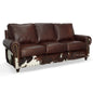 Marshal Leather & Hair On Hide Sofa Whiskey Brown - LOOMLAN - Uptown Sebastian - Sofas & Loveseats